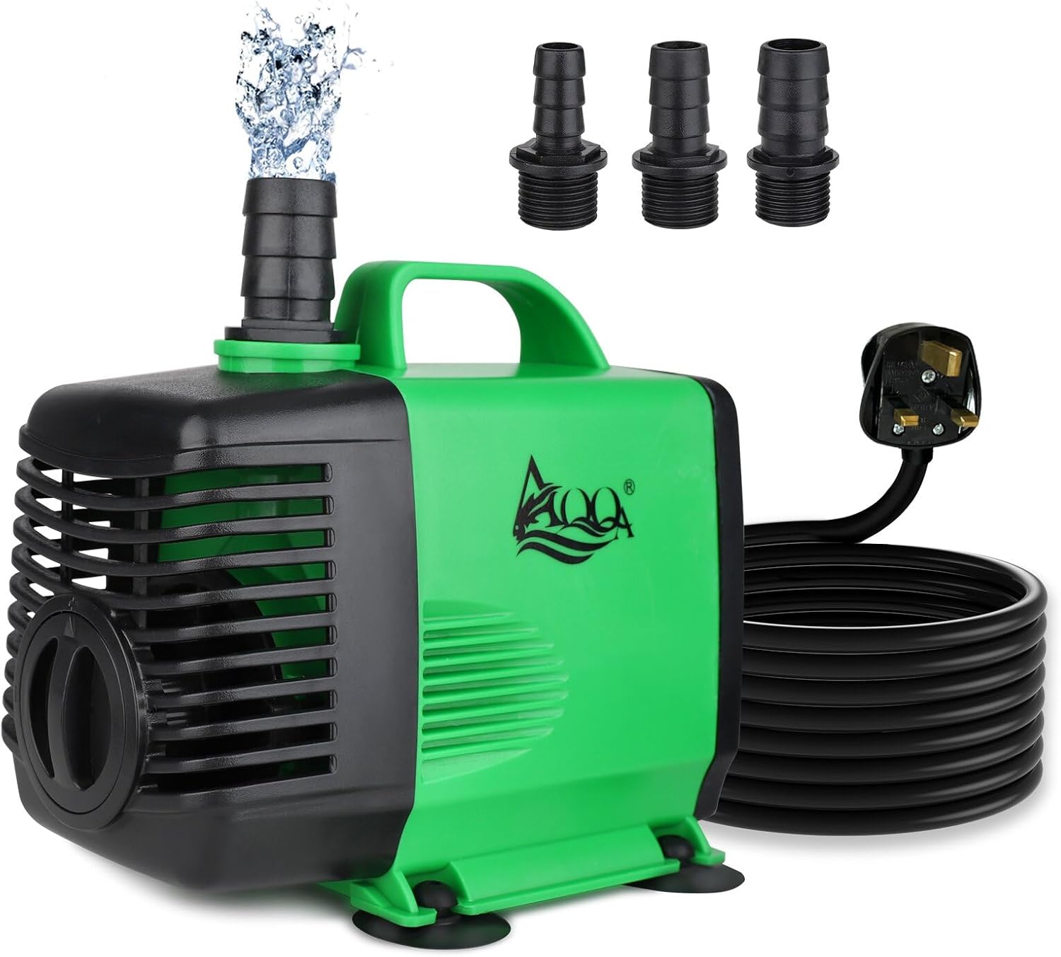 AQQA Submersible Water Pump, 3000L/H Adjustable Ultra Quiet Water Pump for Water Feature, 2.5m High Lift for Fountains Pump for Fish Tank Hydroponics, Small Pond, Waterfalls, Aquariums AQQA Submersible Water Pump, 3000L/H Adjustable Ultra Quiet Water Pump for Water Feature, 2.5m High Lift for Fountains Pump for Fish Tank Hydroponics, Small Pond, Waterfalls, Aquariums