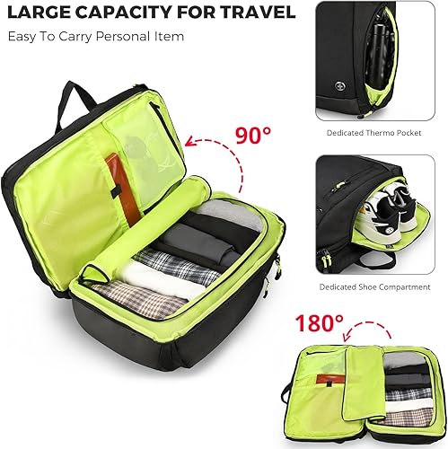 Miniatura 3 de Swissdigital Mochila de viaje Java de diseño antirrobo de 17 "bolsa para portátil TSA amistosa llevar mochila, Negro -, Mochilas de viaje