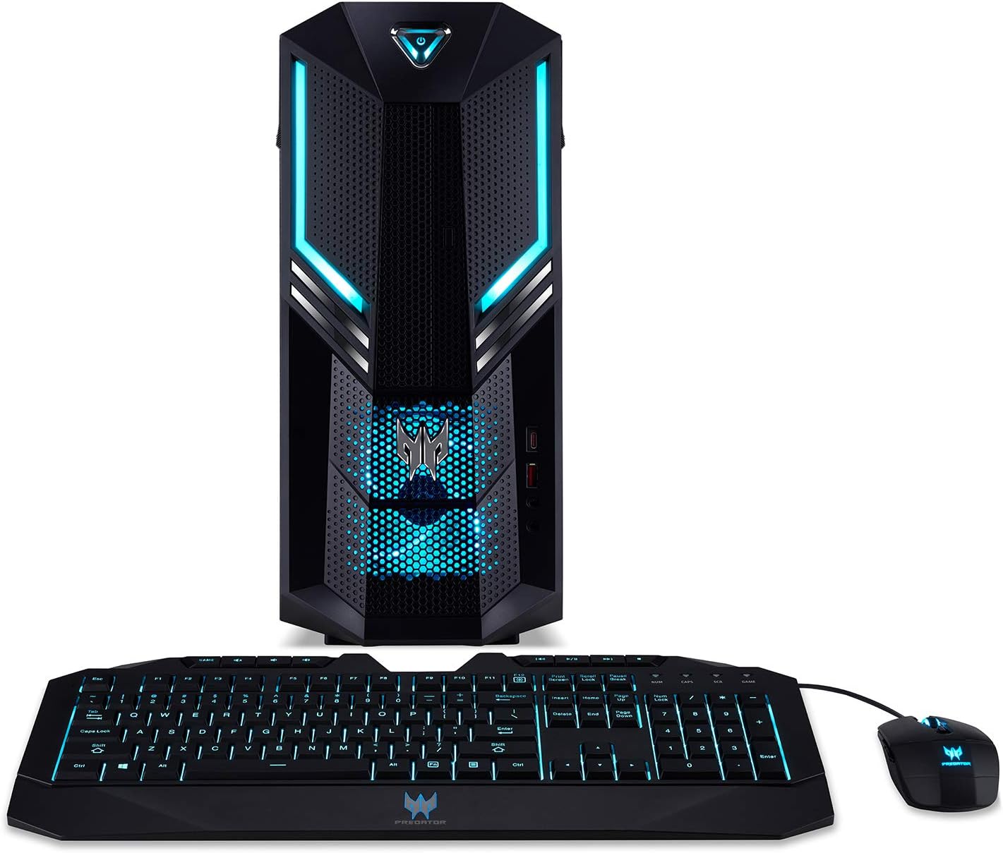 Acer Predator Orion 3000 Desktop, 9th Gen Intel Core i7-9700K, GeForce RTX 2080 8GB, 16GB DDR4, 256GB PCIe NVMe SSD, 1TB HDD, Win 10, PO3-600-UR20