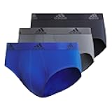Men's Performance Stretch Cotton Brief Underwear (3-Pack) Designed for Active Comfort and All Day Wear