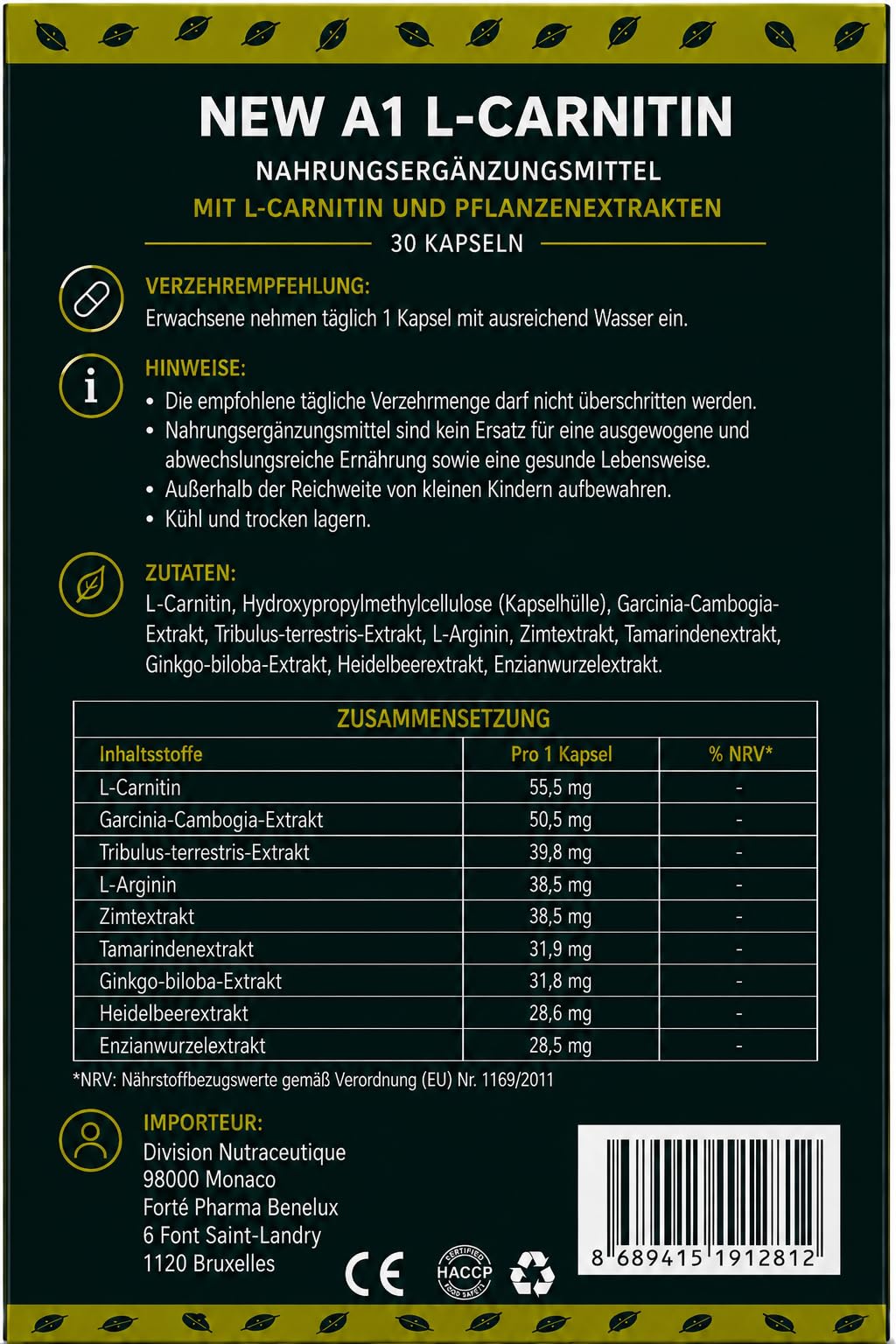 A1 HSSH 30 Stück Premium Qualitat Detoxx | A1