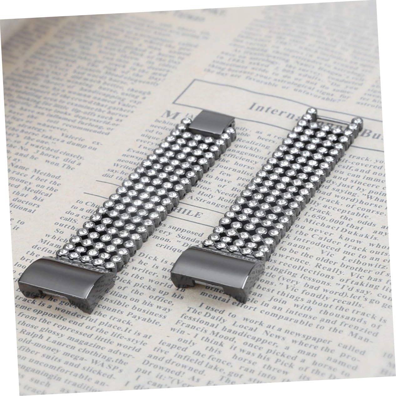 Housoutil 3 Piezas Bandas Metalicas Correas Reloj Correas De Reloj Banda Inteligente Pulsera Inteligente Muñequera Reloj Inteligente Pulseras Inteligentes Cadena De Mano Diamante