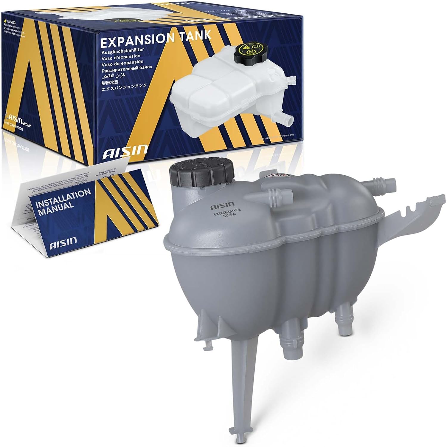 AISIN AFTERMARKET EXTMB-00156 Coolant Reservoir Tank with Cap & Sensor