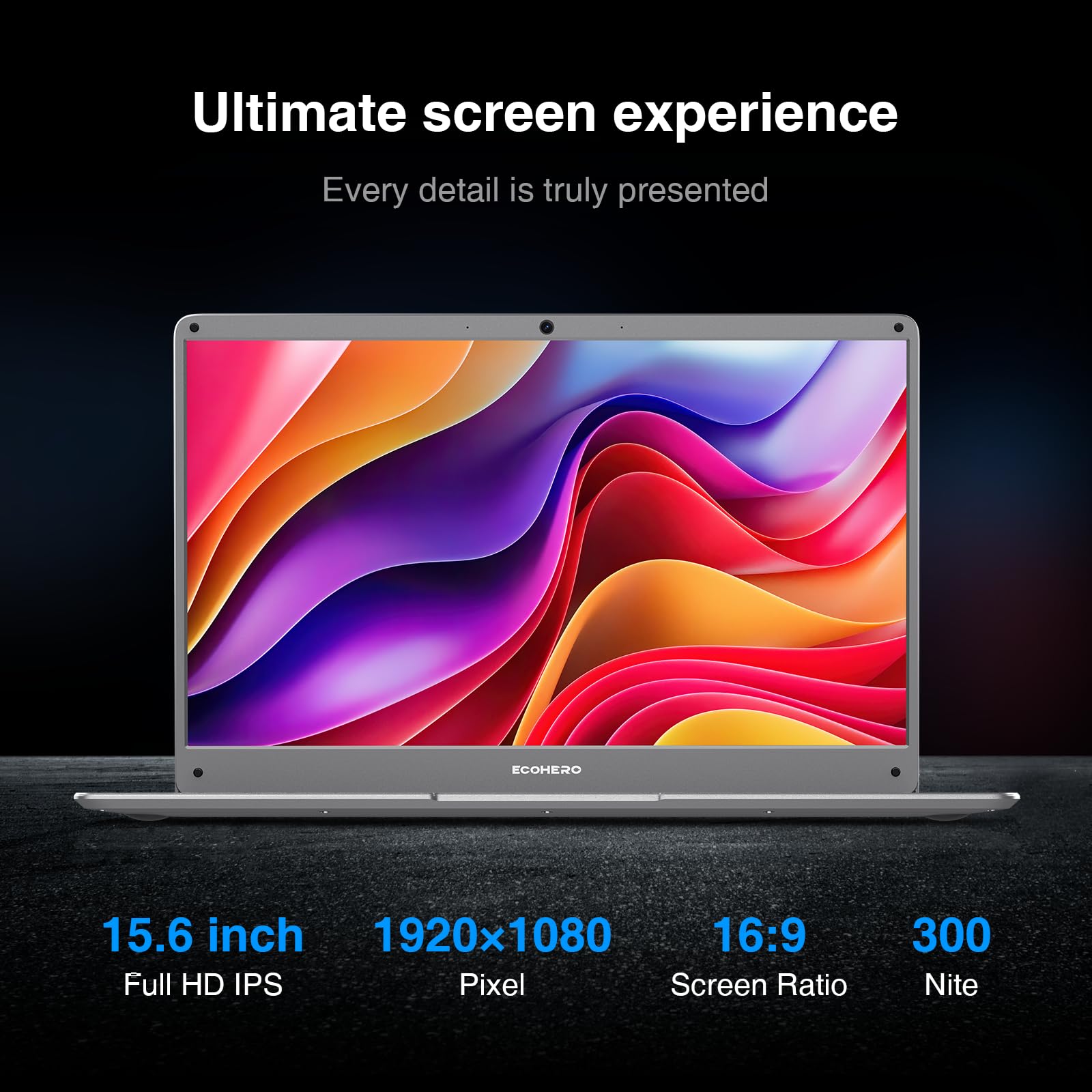 Amazon.co.jp: ECOHERO ノートパソコン 15.6インチ FHD (1920 x 1080