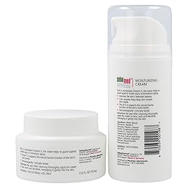 SEBAMED Moisturizing Face Cream 2.6 Fluid Ounces (75mL) and Moisturizing Face Cream with Pump 3.4 Fluid Ounces (100mL) Vitamin E pH 5.5 Dermatologist Recommended Moisturizer Value Pack