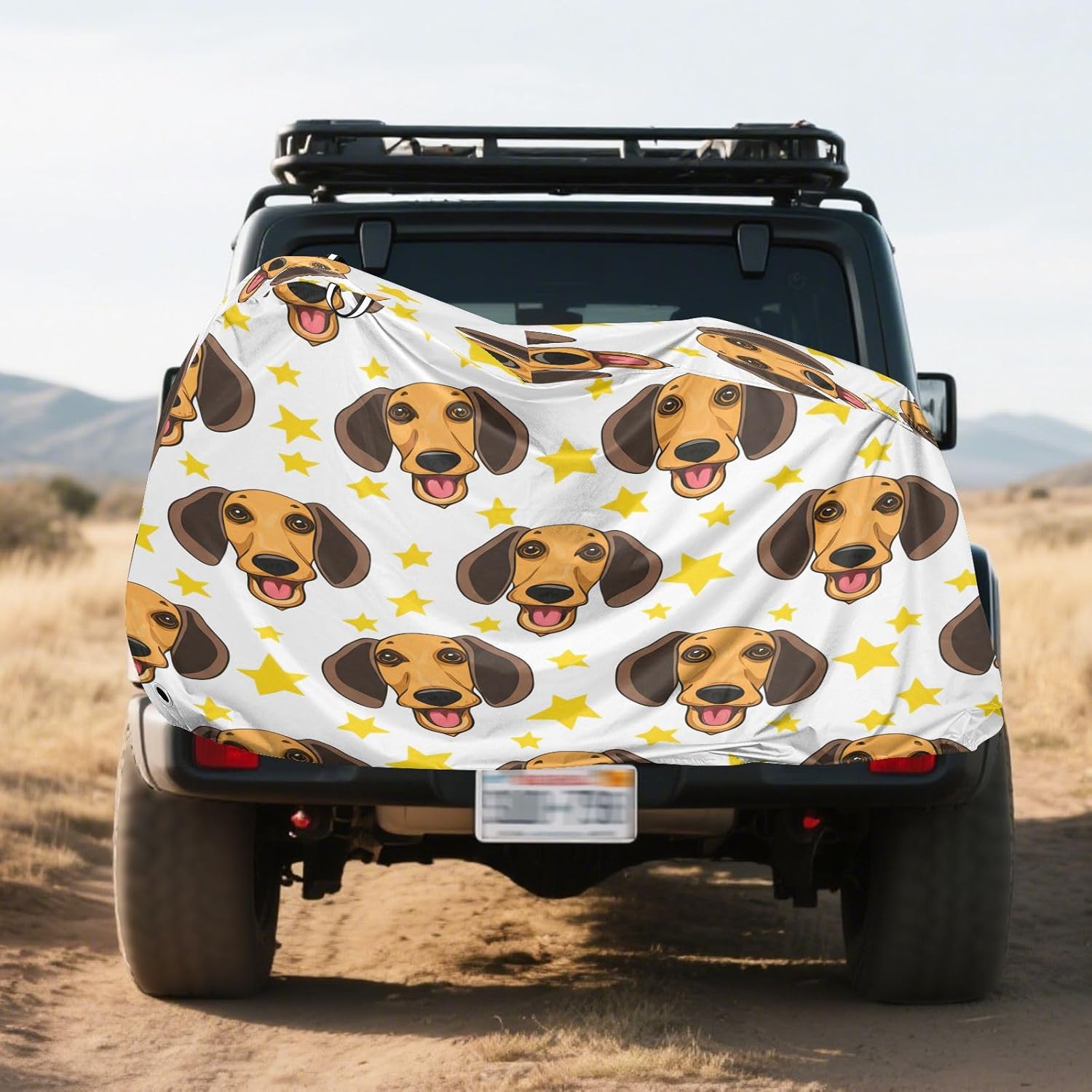 Cute Dog Bike Cover Waterproof Outdoor Storage, Bicycle Cover Rain Sun UV Wind Proof for Mountain Bike,Road Bike,Electric Bike