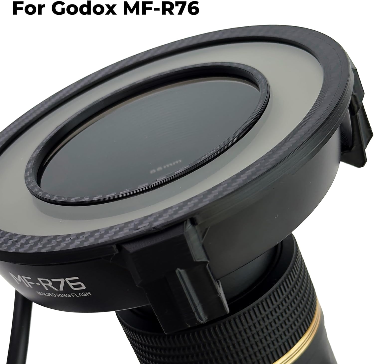 Cross-Polarization Filter Set for Godox MF-R76 Flash Ring - Dental Photography Polarizer Set. No Glare, No Reflections Camera Photography