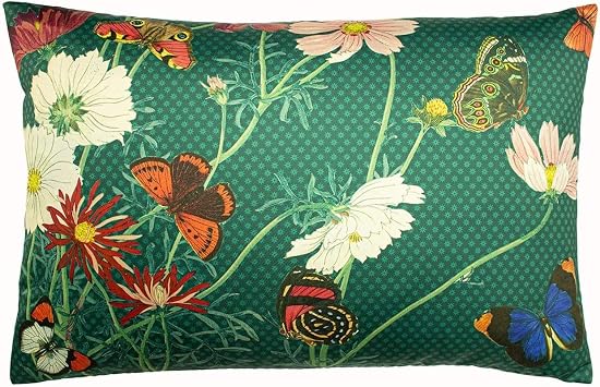 Paoletti Wild Fauna Cushion Cover, Emerald, 40 x 60 cm