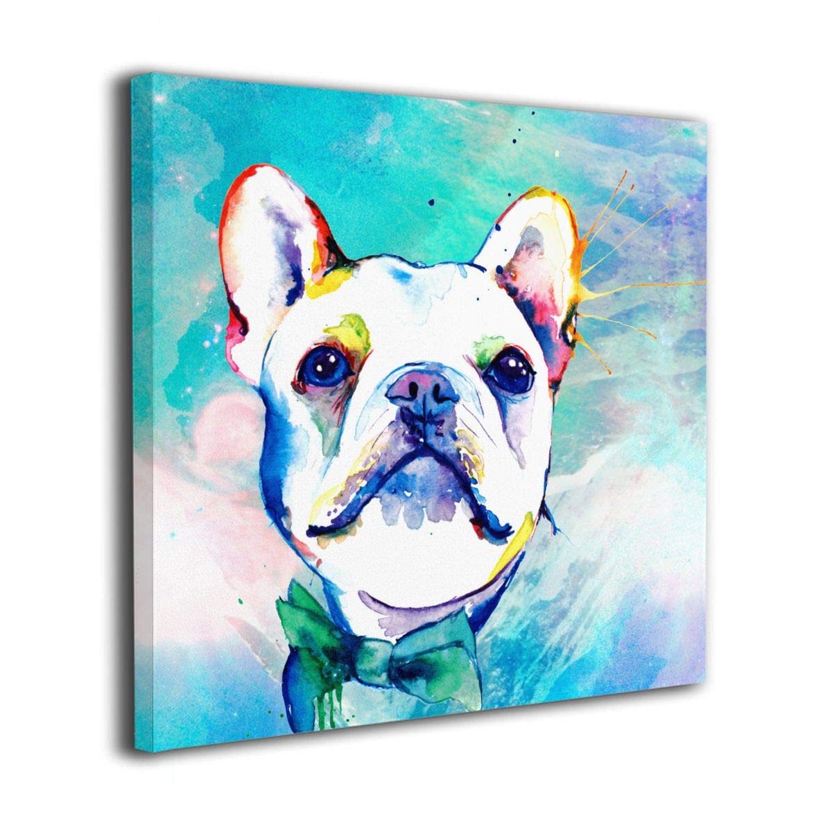 Arnold Glenn Funny Watercolor French Bulldogs Photo Paintings Canvas Wall Art Prints Contemporary Home Decoration Giclee Artwork Wood Frame Gallery Wrapped Buy Online In Aruba At Aruba Desertcart Com Productid 144933149
