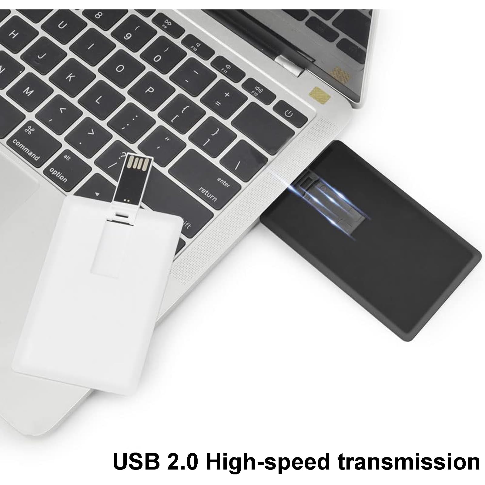 10 Pezzi Bianco USB Unità Flash Penne, Chiavetta USB a Forma di Carta di Credito 16GB Memory Stick U Disk Thumb Gift, Per Backup Dati, Trasferimento File