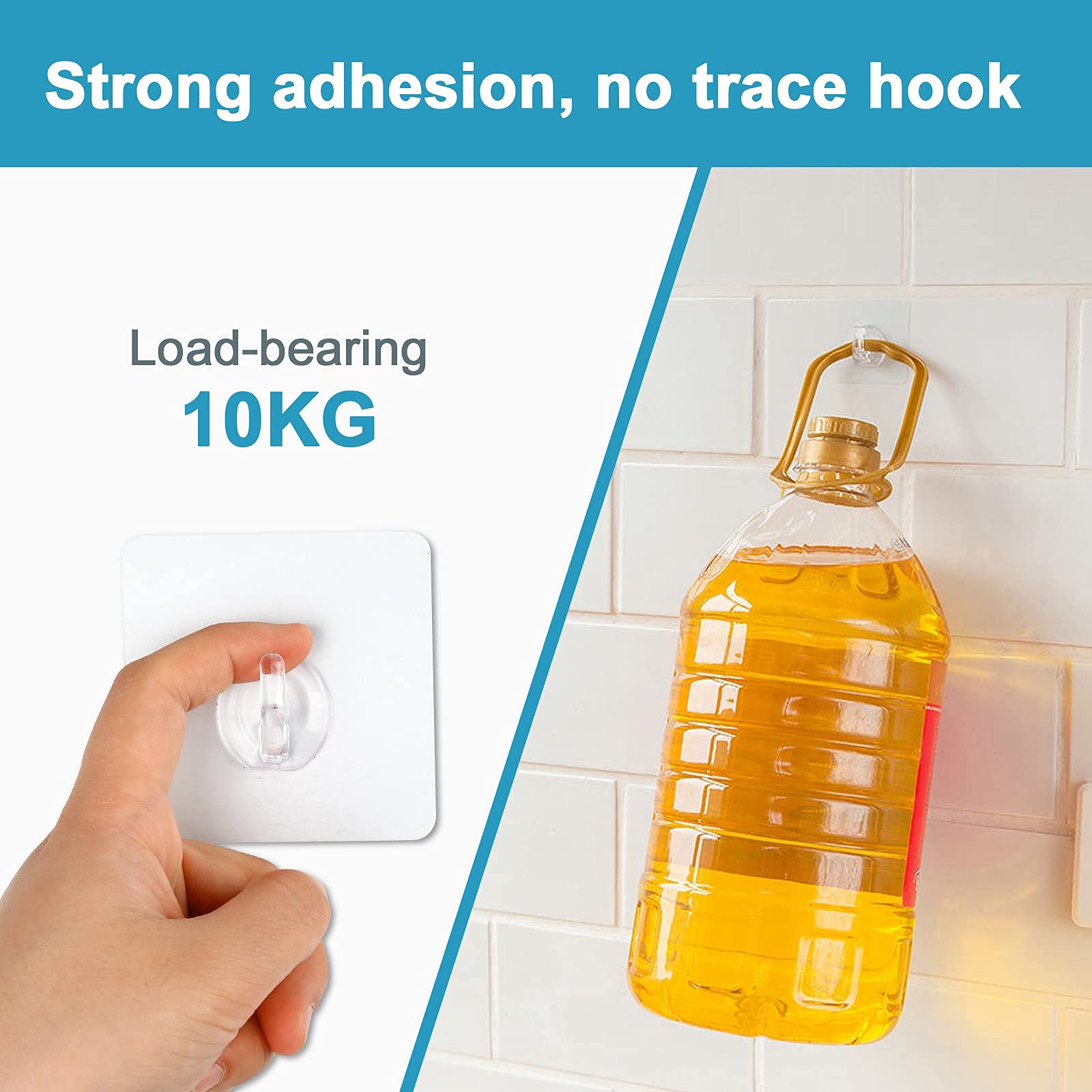 Aatpuss 12 Crochet Adhésif, Accroche Murale Sans Percer