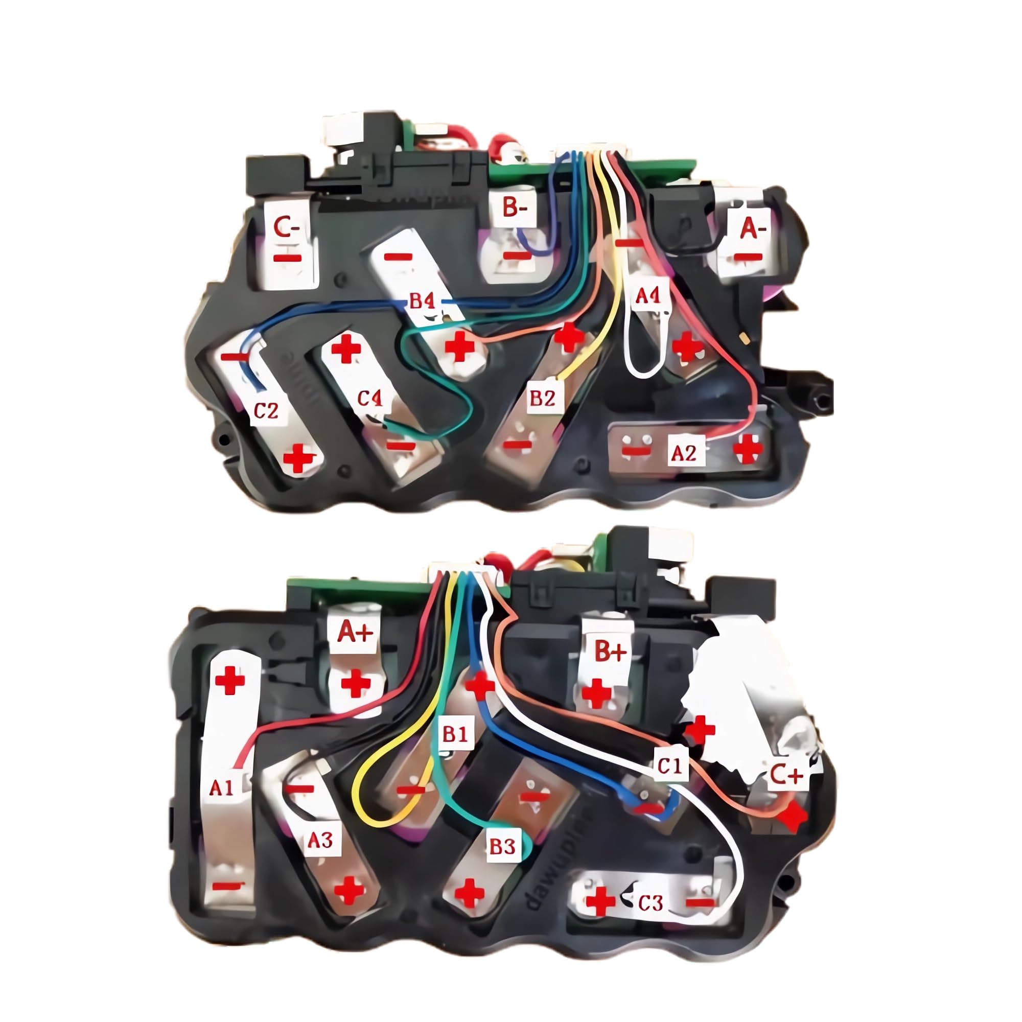 15 Zellen 21700 Akku Ersatzgehäuse für DeWalt DCB609 20V/60V MAX FLEXVOLT 9Ah Akku - Kunststoffgehäuse Reparaturset (Batterie nicht enthalten)