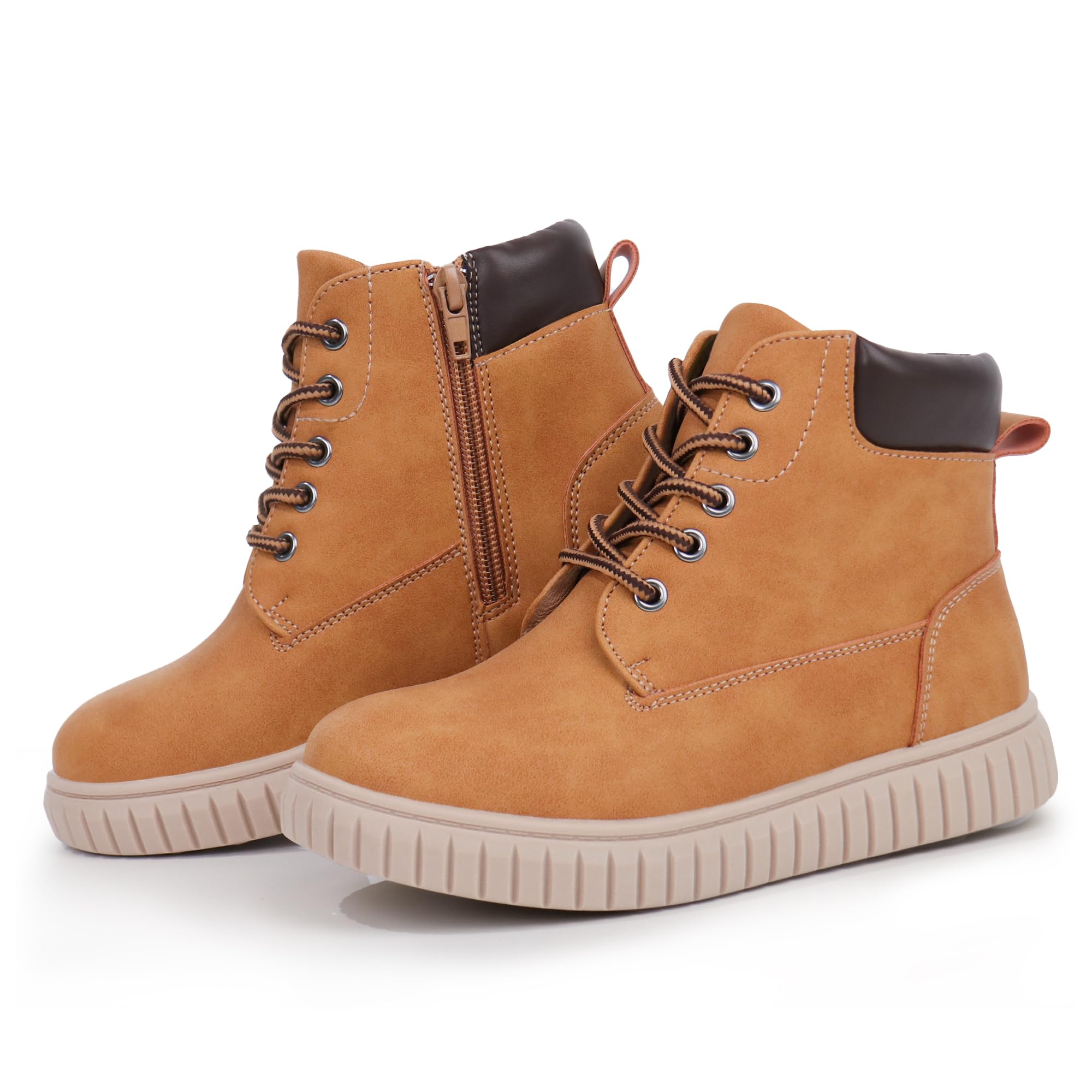 Hawkwell Kinder-Stiefeletten mit Reißverschluss, Kinder-Sneaker mit stiefelähnlichem High-Top-Design für Jungen und Mädchen (Kleinkinder/Kleinkinder/Großkinder)