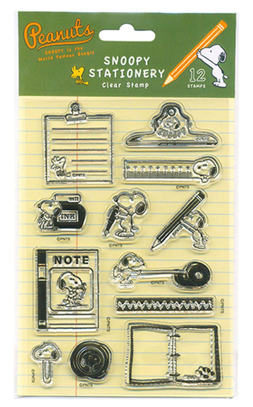 スヌーピー 25周年記念 プレミアムスタンプシート PEANUTS スヌーピー ポチッとシックス ボタン型スタンプ 2205