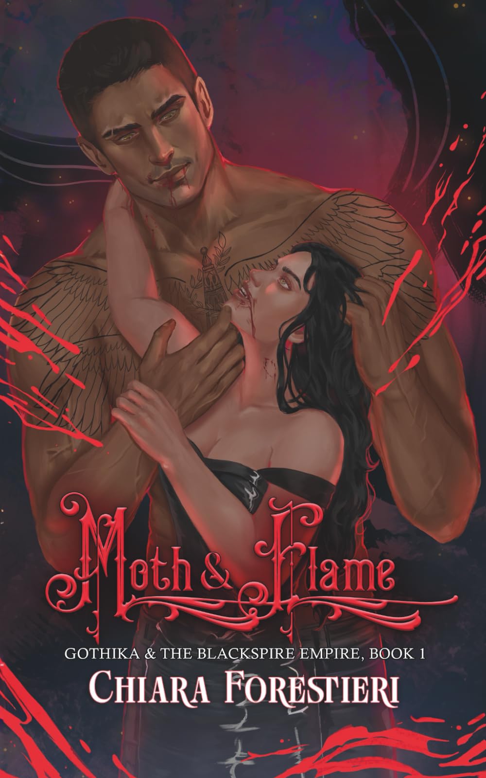Moth & Flame: A Spicy, Dark, & Sweet Gothic Fantasy Romance Novella (Gothika & The Blackspire Empire)