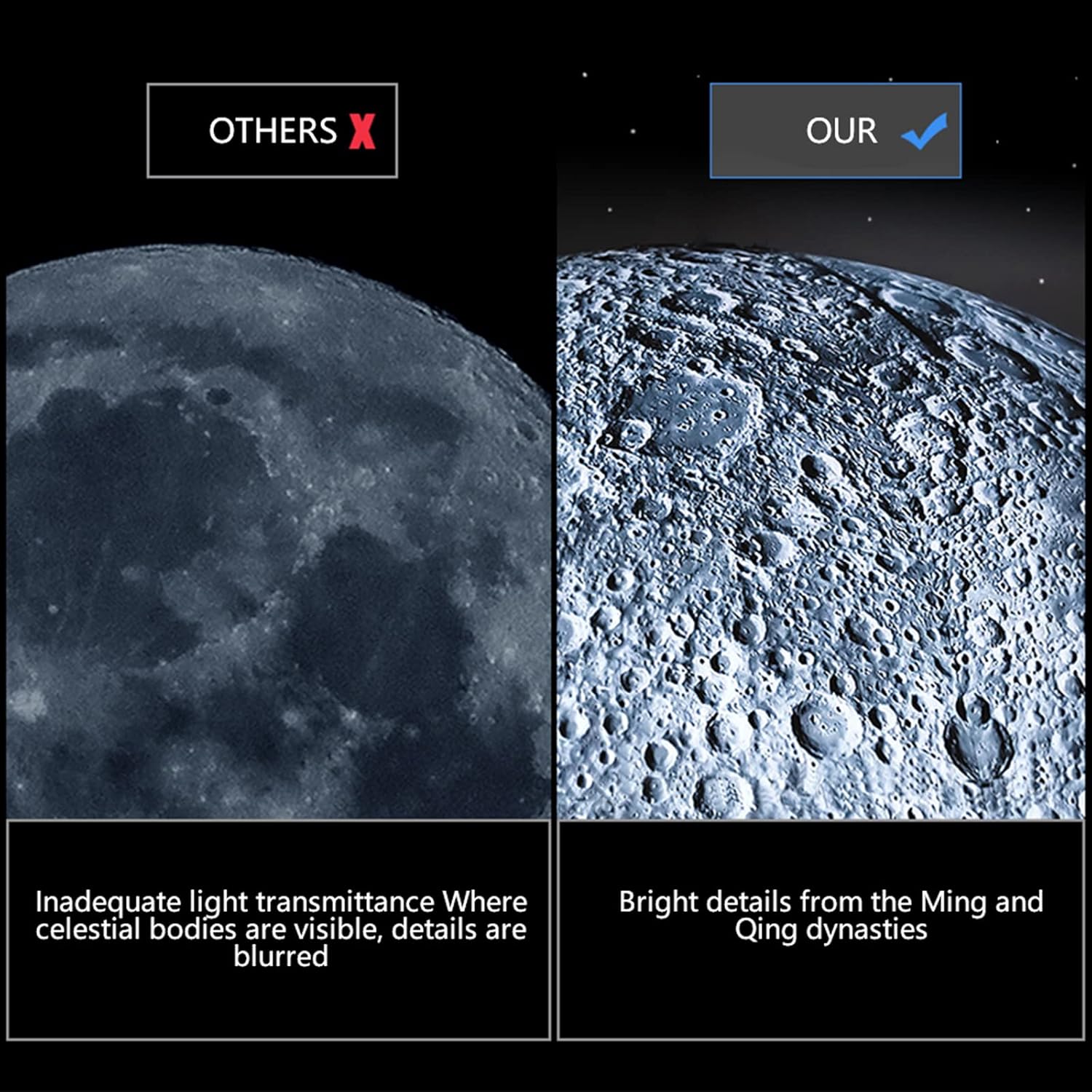 Children Monocular Telescope, Astronomical Stargazing Telescope, with Tripod Use for Science Experiment Simulate, Camping