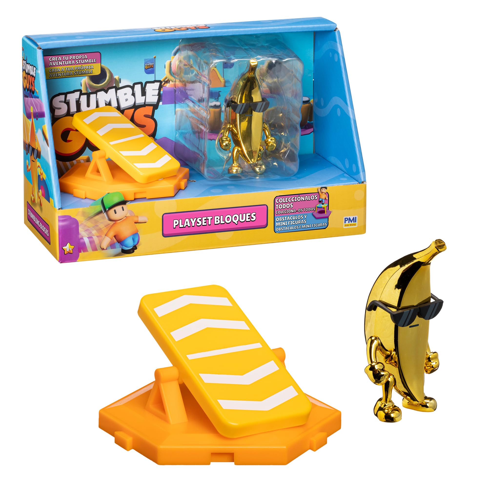 Playset Stumble Guys Bandai avec figurines articulées et décors de jeu
