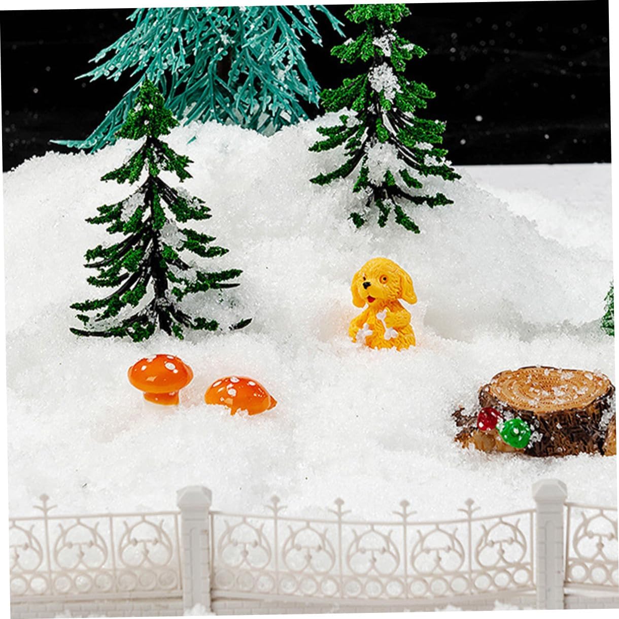 STOBAZA Festive Fake Snowflakes Artificial Christmas Tree Decor Simulation Cotton