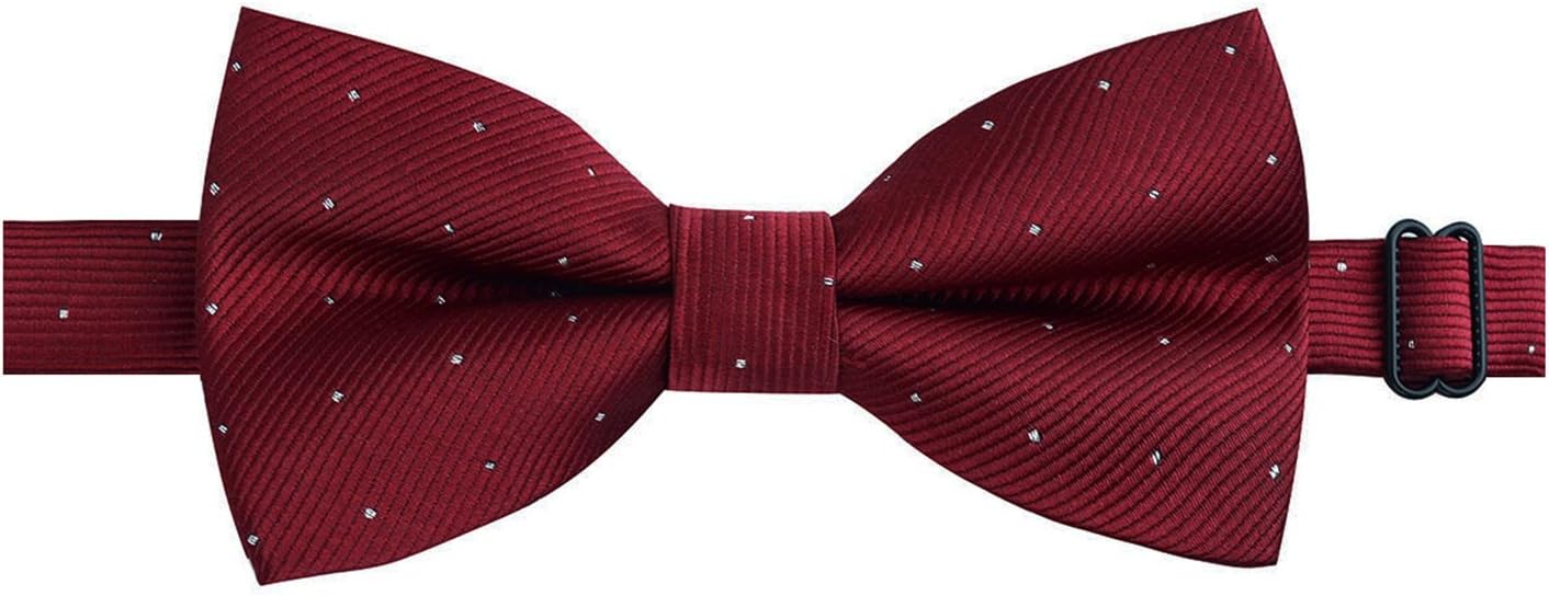 Alizeal Pre-tied Adjustable Bow Tie for Men Formal Solid Tuxedo Bow Tie - Image 3
