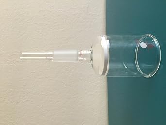 Beyondsupply-lab Vaccum Suction Filter Filtration Kit 250ml Buchner Funnel 1000mL Conical Flask