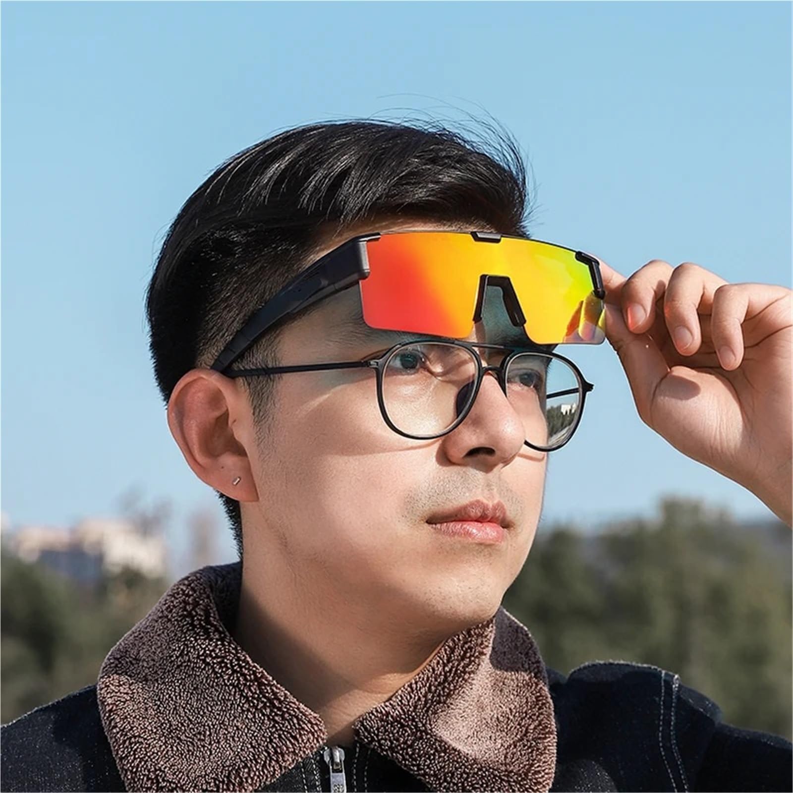 1 Uds gafas de ciclismo fotocromáticas bicicleta carretera sol protección Para Ciclismo,Esquí Senderismo