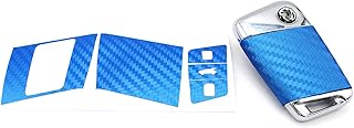 K143 - Protector de pantalla para llave de coche con 3 botones, color azul carbón