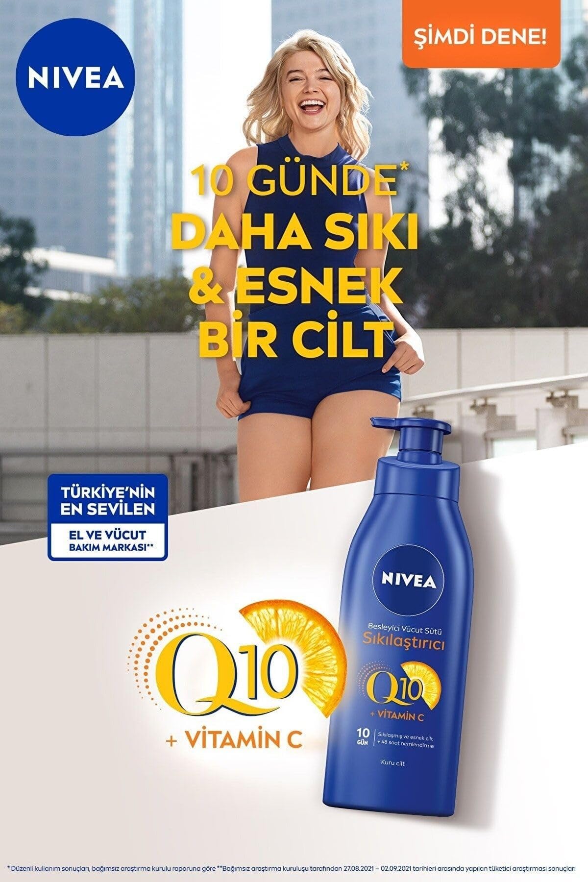 NIVEA Sıkılaştırıcı Süt Q10 + C Vitamini 48 Saat Vücut Nemlendirme, 10 Günde Sıkılaşma, Kuru Ciltler Için