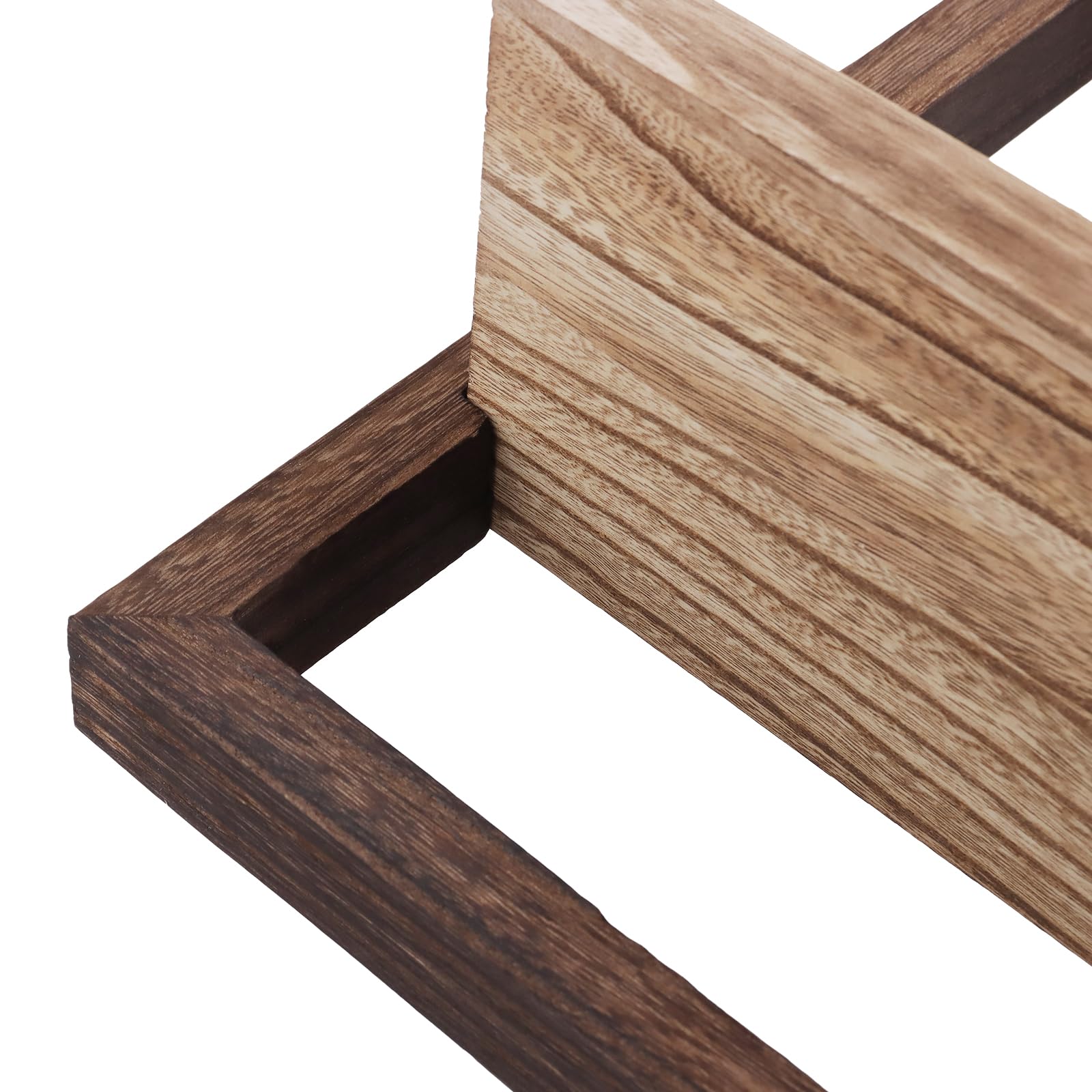 Set di 4 scaffali da parete in legno, decorazione da parete, per soggiorno, ufficio, in legno