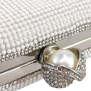 Borsetta Da Sera Con Perline Yes I Do - Pochette Elegante Per Matrimoni E Eventi - Foto 5