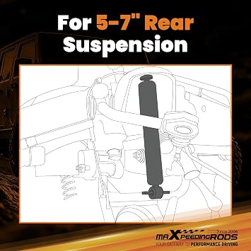 maXpeedingrods 5-7 Rear Drop Shock for Chevy Silverado/Sierra 1500 99-18