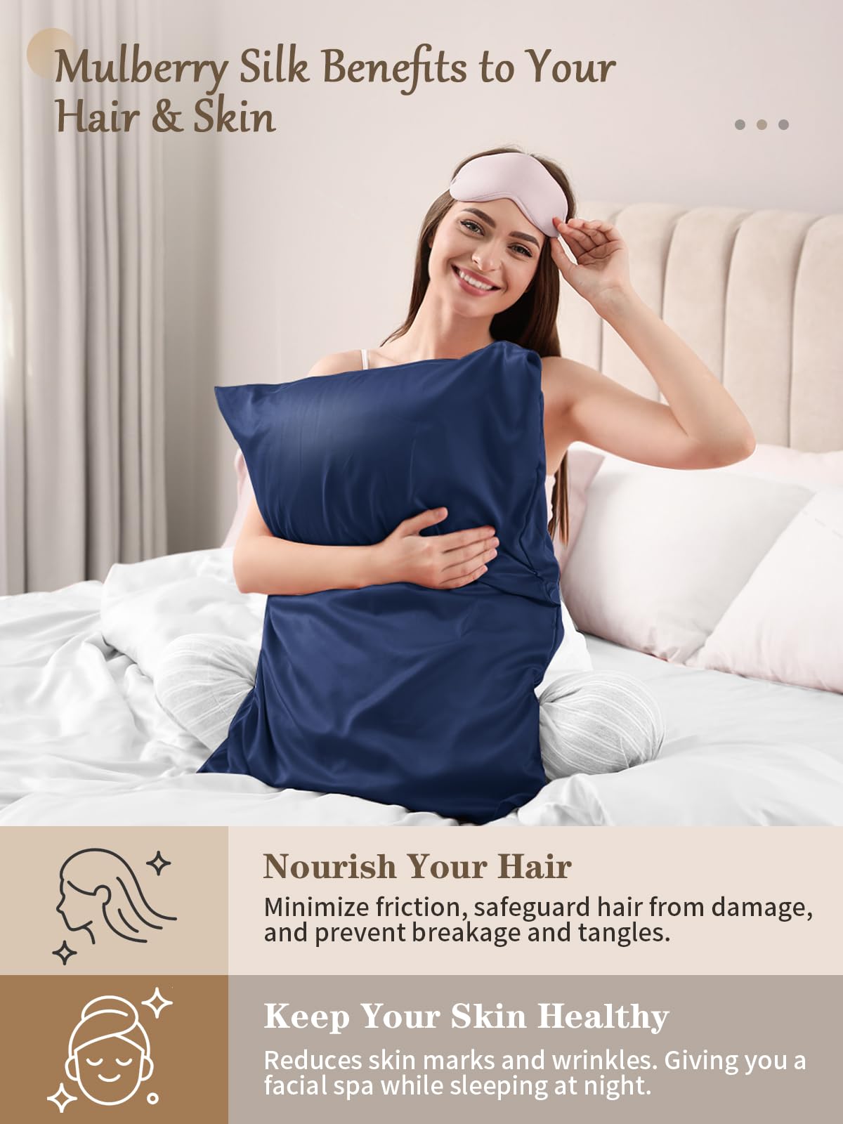 Texbee Silk Pillow cases 2 Pcak - Image 3