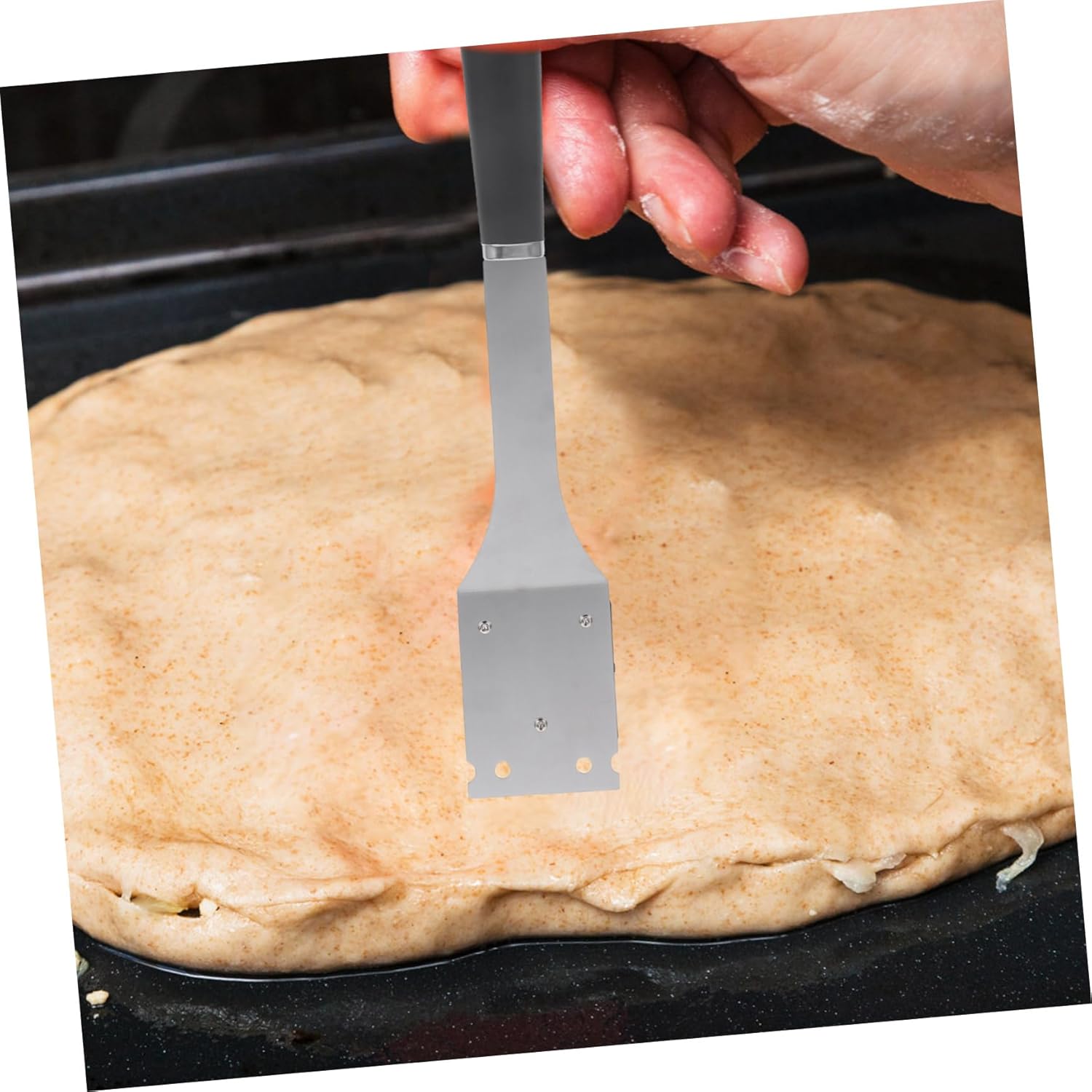 BESPORTBLE 4pcs Grill Cleaning Brush Scraper Multi-Function BBQ Tool for Outdoor Grilling BBQ Grate Cleaner Brush for Easy Cleaning of Types of Grills