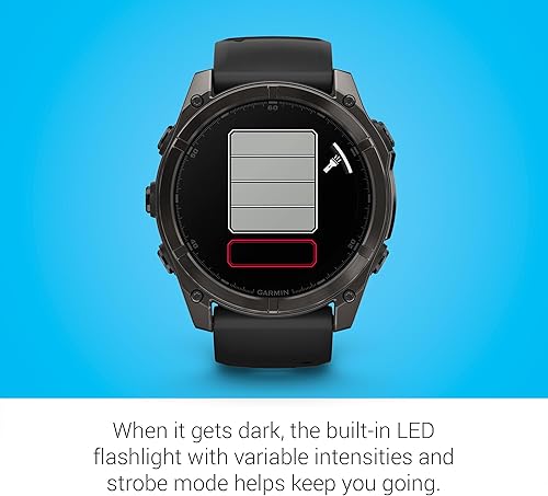Miniatura 6 de Garmin Fenix 7X Pro Solar Edition, 2.008 in, gris pizarranegro  Reloj inteligente GPS multideportivo, linterna incorporada, capacidad de carga