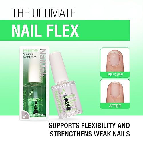 Miniatura 4 de Nail Tek Fortalecedor de uñas Fórmula 1  Tratamiento fortalecedor de esmalte de uñas para un crecimiento natural normal y saludable, 0.5 onzas