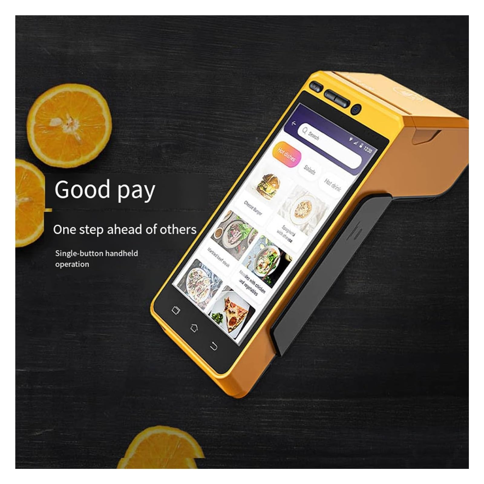 Terminale portatile di pagamento intelligente Mobile, Bluetooth Printing Cash Register All in One Touch Smart Pos Machine, portatile