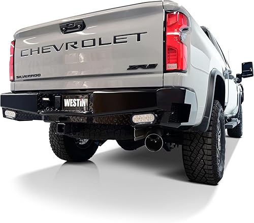 Miniatura 7 de Westin 58-341185 HDX Bandit parachoques trasero para Silverado Sierra 1500 2019-2024 (Exc 2019 LD Limited) 2020-2024 Silverado Sierra 2500 3500
