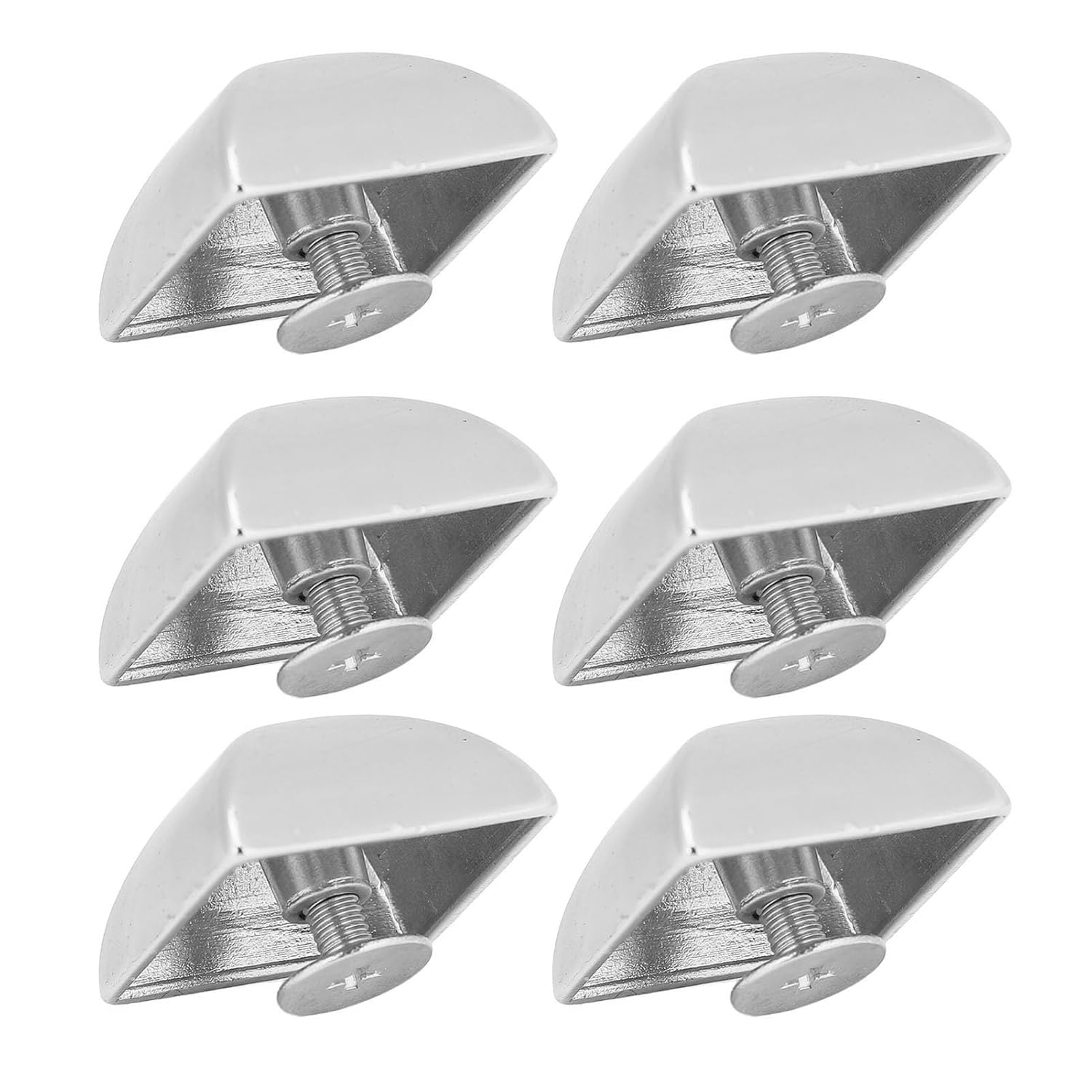 Leather Rivets Kit,Small Screws for Handbags,20Pcs Leather Square Rivets, Enhance Fashion Erosion Zinc Alloy Material PH Screws Pyramid Rivets(Silver)