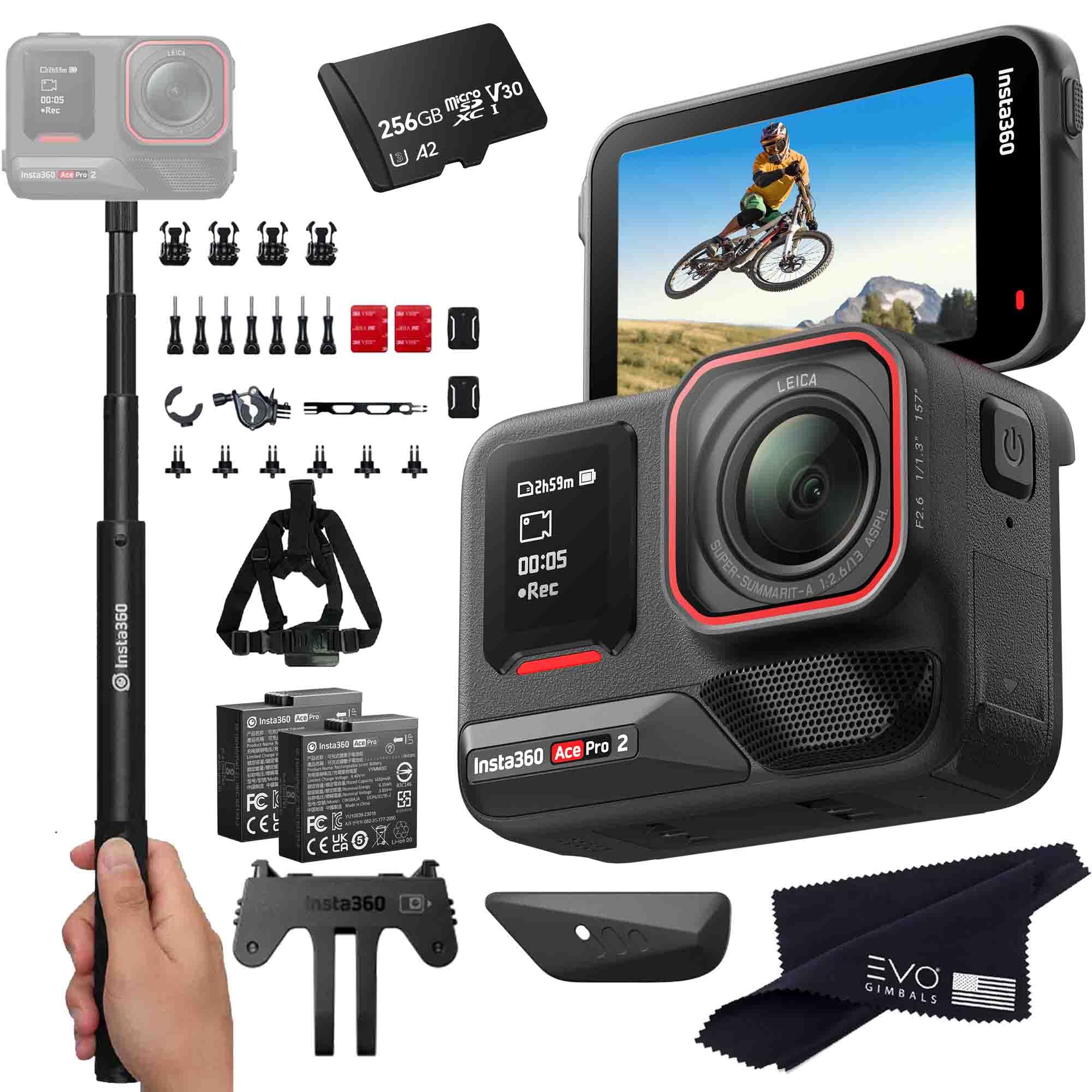 Amazon.com : Insta360 Ace Pro 2 Bike Bundle- 8K Waterproof Action