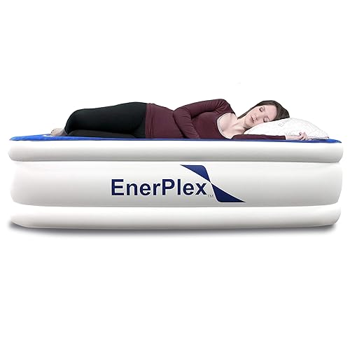 EnerPlex Premium 2019 Dual Pump Luxury Queen Size Air Mattress