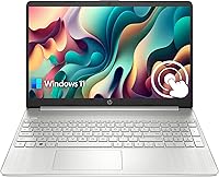 Vista 4 de HP Laptop HD de 14", Windows 11, procesador Intel Celeron de doble núcleo hasta 2.60 GHz, 4 GB de RAM, SSD de 64 GB, cámara web (renovado)
