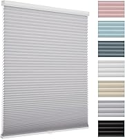 Vista 19 de MYshade Persianas celulares de tamaño personalizado, persianas opacas sin cordones para dormitorio, baño, sala de estar, control de luz, persianas