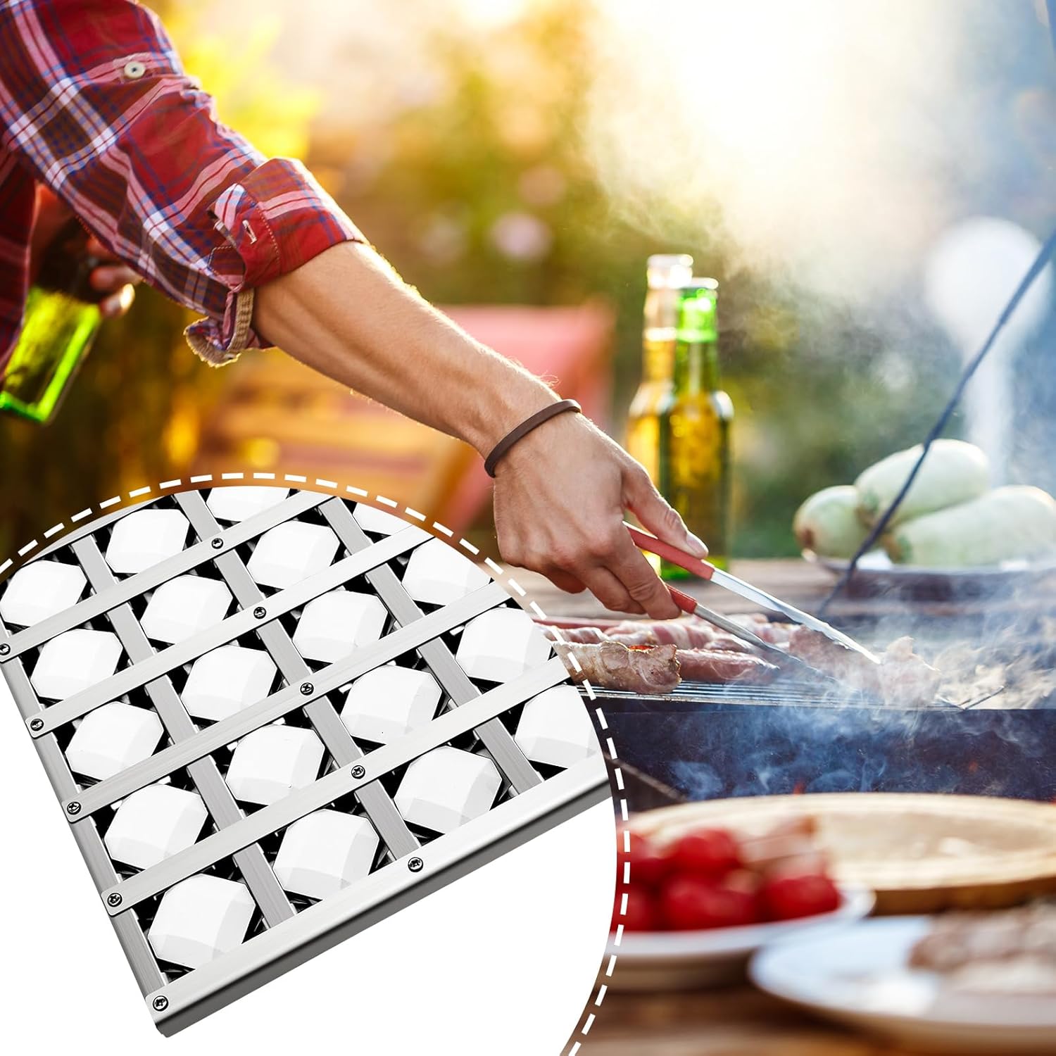 Kalomo Grill Heat Plates BBQ Grill Briquette Tray, Ceramic Briquettes Heat Shield for Twin Eagles TEBQ30G-B, TEBQ30R-B, TEBQ42G-B,TEBQ54,Pinnacle Grills TPBQ30G, TPBQ30R, TPBQ42G, TPBQ42R, TPBQ42RL-S