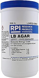 RPI L24033-500.0 LB Agar, Low Salt Formula, Granulated, 500g