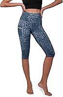 Vista 53 de ODODOS - Leggings capri de cintura alta para mujer con bolsillos, control de abdomen, no se transparentan, para entrenamiento atlético, running