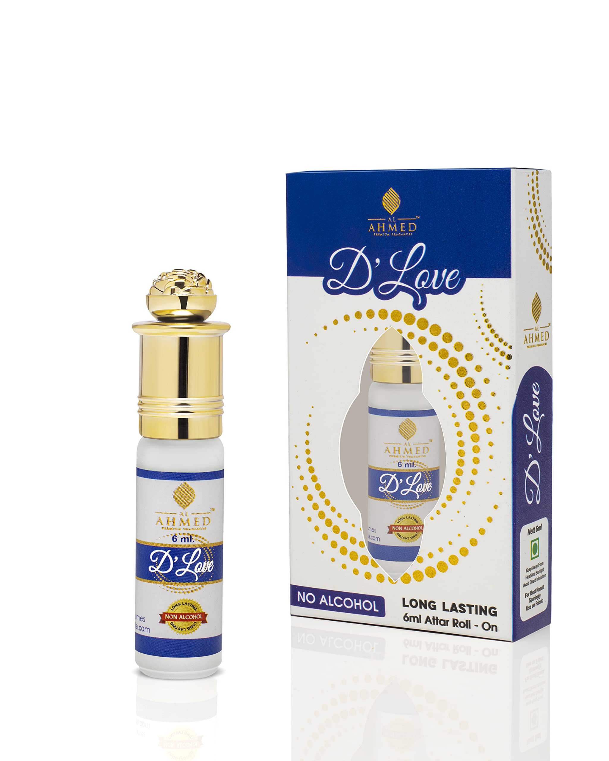 D Love Attar Roll on Perfume | Long lasting Fragrance Perfume For Men and Women | Alcohol Free Attar Perfume | Artisanal Perfume Oil (6ml)-image-25