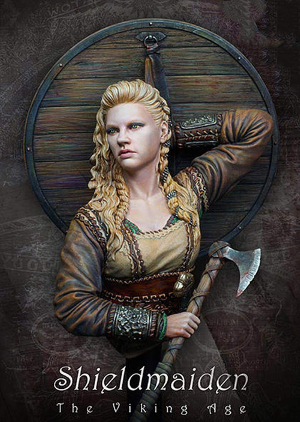 Modelli Kit Resina Non Verniciatikit di Montaggio in Resina 1/10 Shieldmaiden, Il Busto Dell'Era Vichinga Kit Non Verniciato in Resina