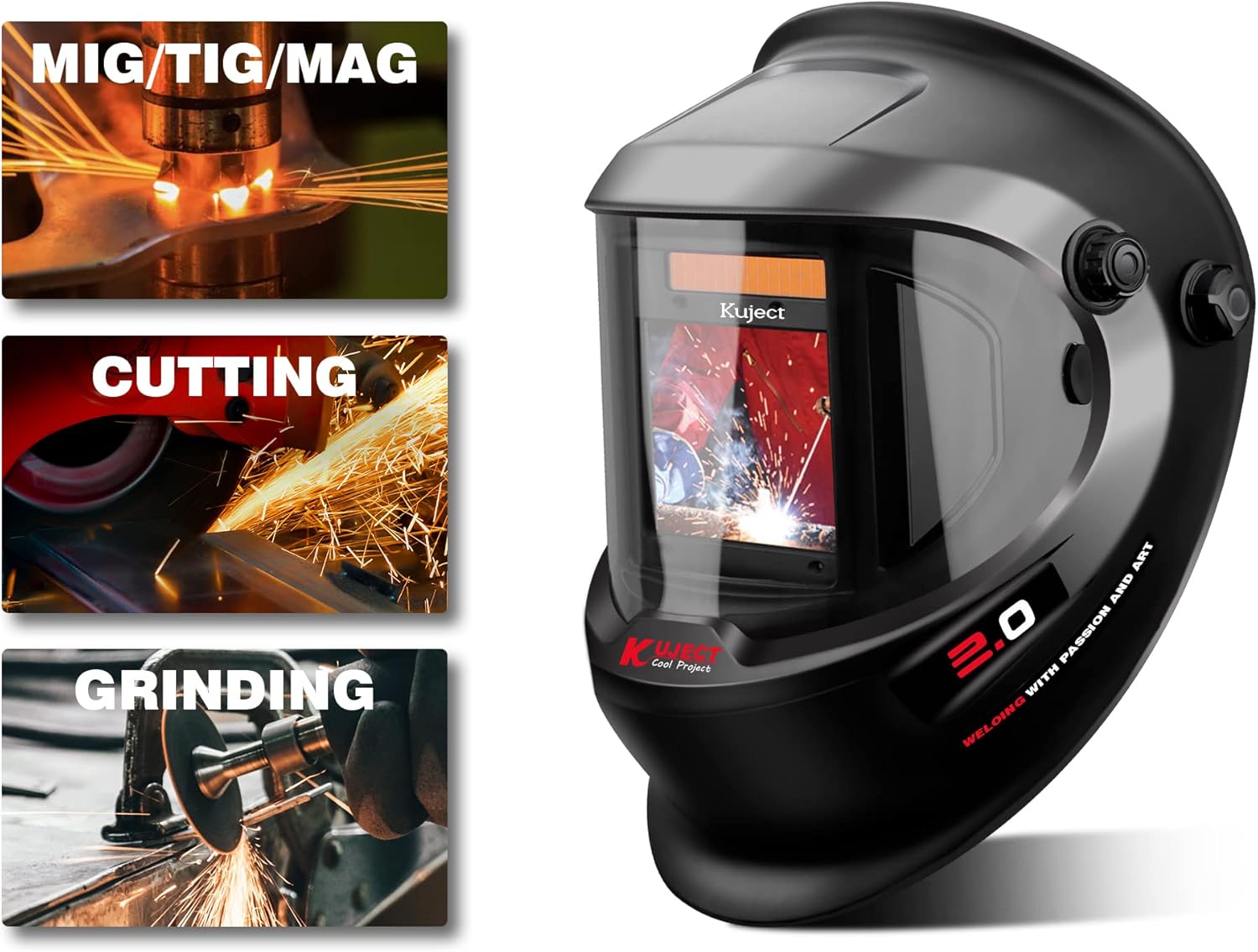 Kuject Auto-Darkening Welding Helmet