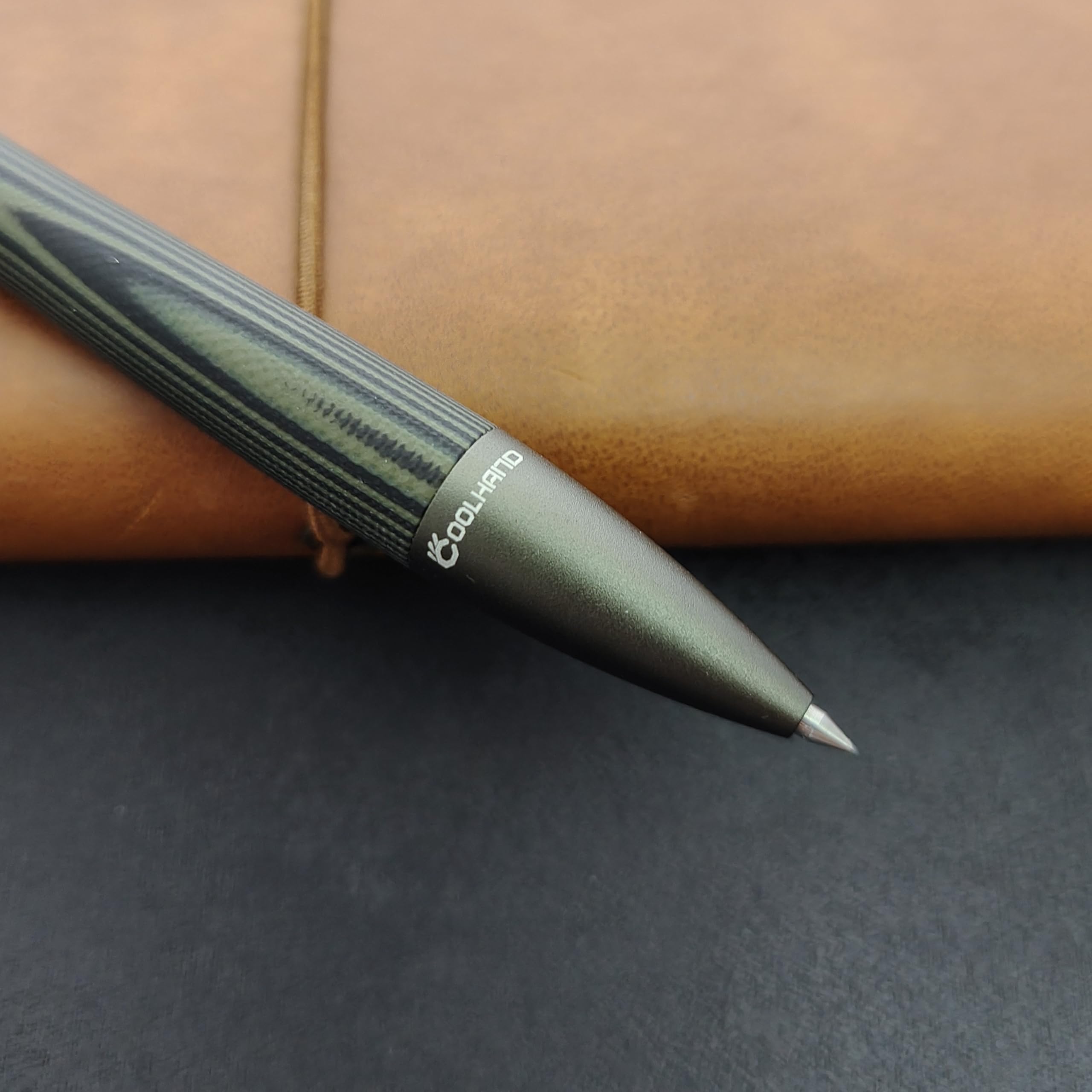 Cool Hand 5374-G Bolzen-Action-Stift, EDC-Kugelschreiber, nachfüllbar, Stylus für Touchscreen, G10-Körper mit Taschenclip, ergonomischer Griff, mit kostenloser Nachfüllung, 5,7 Zoll