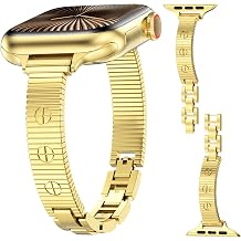 YMHML Designer Dressy Band Compatible for Apple Watch Bands for Women 40mm 41mm 42mm 44mm 45mm 46mm 49mm 38mm, Slim Bracelet, Cute Jewelry Metal Strap for iWatch Series 11 10 9 8 7 6 5 4 3 SE Ultra