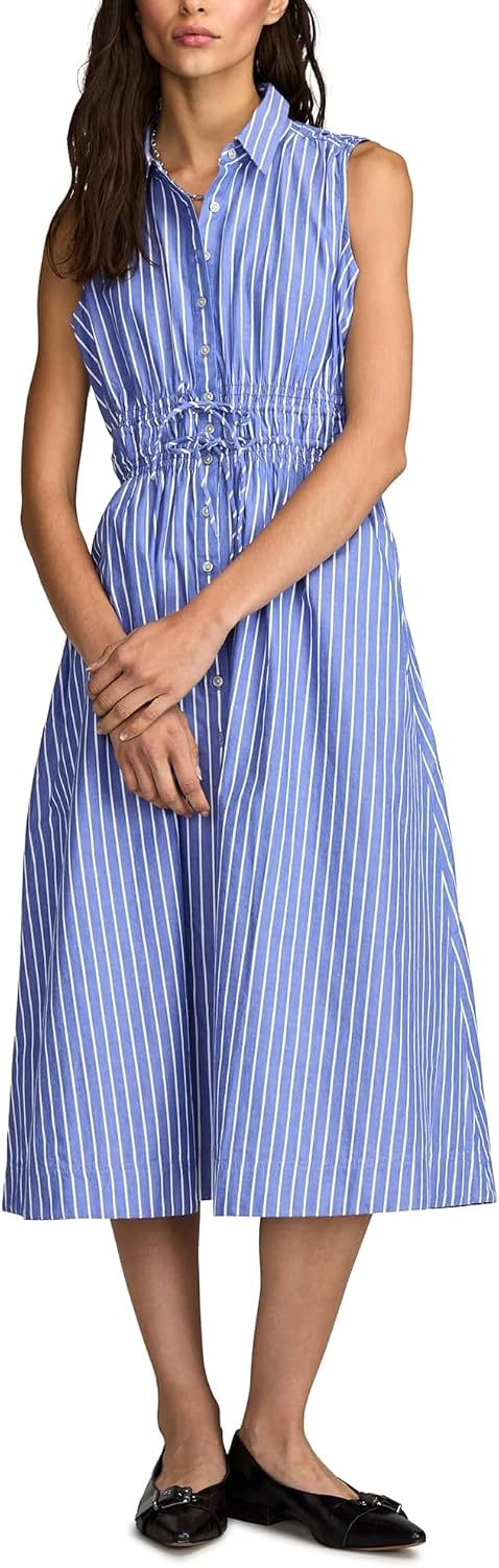 Lucky Brand Women's Women's Cinch Waist Shirt Dress